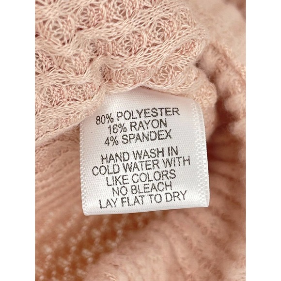 GibsonLook Waffle Weave Hoodie In Dusty Peach Size Medium - Picture 6 of 11